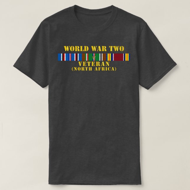T-shirt Vétérinaire 2ème guerre mondiale avec NORTH AF SVC (Design devant)