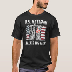 T-shirt Vétérinaire Américain J'Ai Marché La Marche Boots 