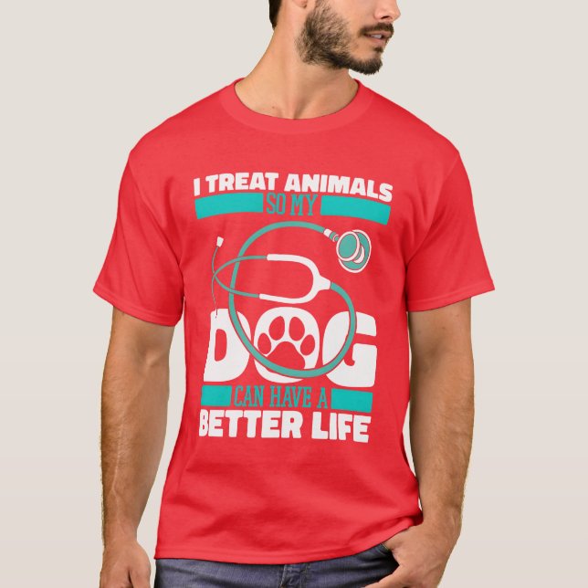 T-shirt Vétérinaire ami chien fille (Devant)