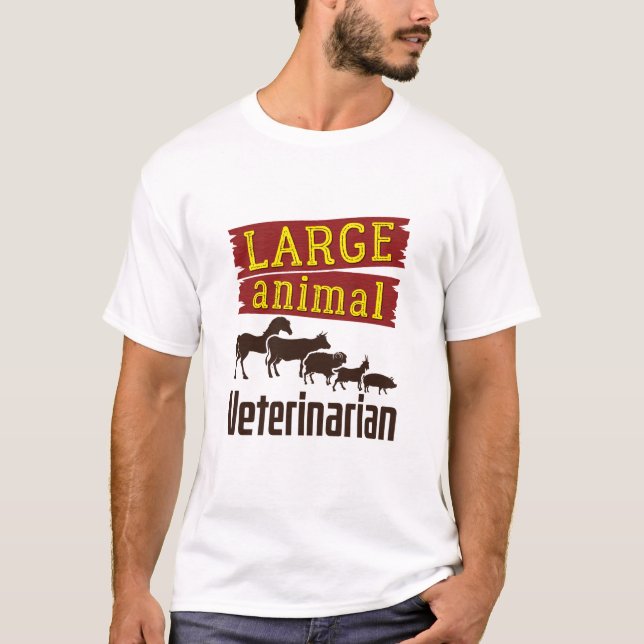 T-shirt Vétérinaire animal important (Devant)