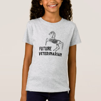 T-Shirt "Vétérinaire de l'avenir" et squelette de cheval
