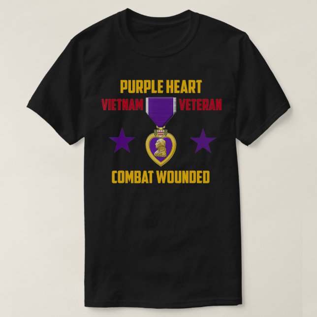T-shirt Vétérinaire du Viêt-nam au coeur pourpre  (Design devant)