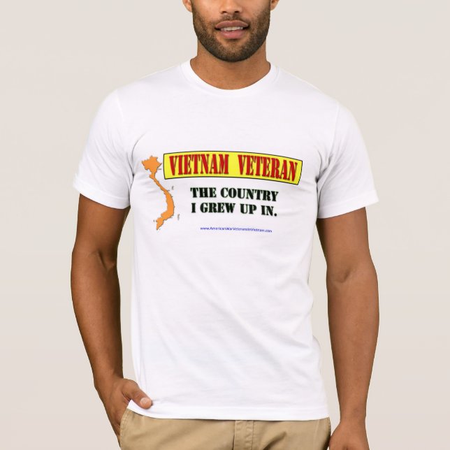 T-shirt Vétérinaire du Vietnam : Le pays que j'ai grandi (Devant)