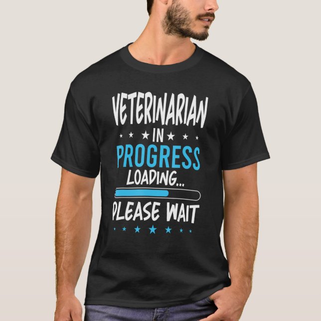 T-shirt Vétérinaire en cours (Devant)