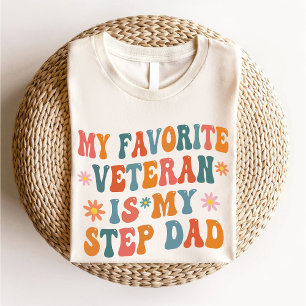 T-shirt Vétérinaire Favori Est Mon Étape Papa Retro Super 