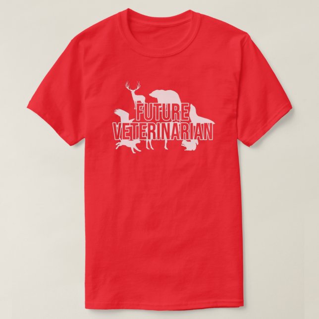 T-shirt Vétérinaire futur meilleur vétérinaire vétérinaire (Design devant)