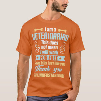 T-shirt Vétérinaire Gratuit Amusant Vétérinaire Diplômé gr