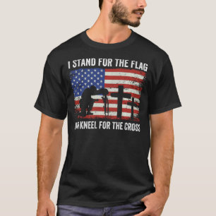 T-shirt Vétérinaire Je Me Trouve Pour Le Drapeau Et Le Kne
