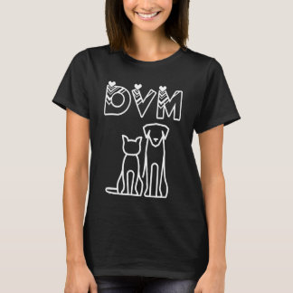 T-shirt Vétérinaire Pour Femmes Hommes Enfants Dvm