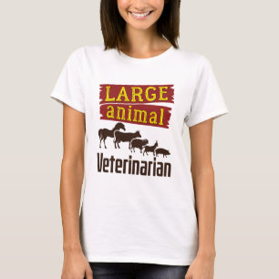 T-shirt Vétérinaire pour grands animaux
