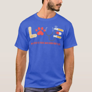 T-shirt Veterinarian Gift Love Vet Tech Animal Lover for C