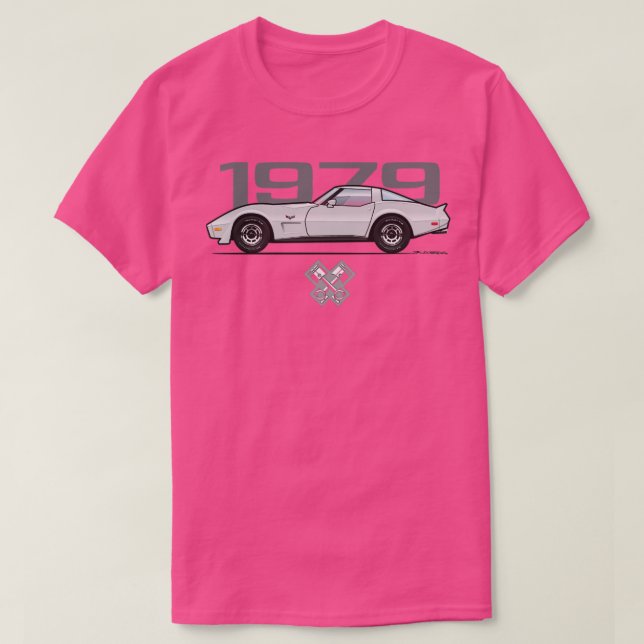 T-shirt Vette argent 1979 (Design devant)