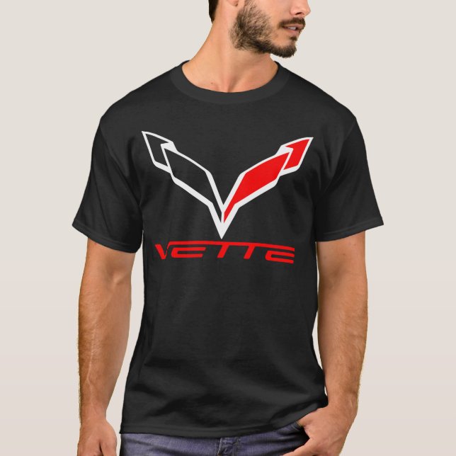 T-shirt Vette blanche Chevy (Devant)