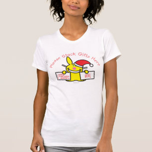 T-shirt Veuillez empiler les cadeaux ici