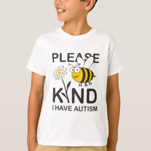 T-shirt Veuillez être aimable j'ont l'autisme