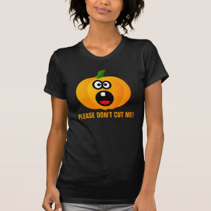T-shirt Veuillez ne pas découper le citrouille effrayé d