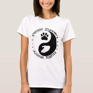 T-shirt Veuillez soutenir la chemise Droits des animaux