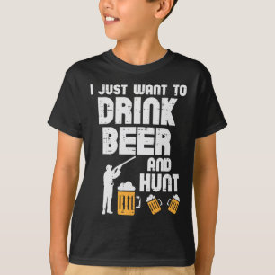 T-shirt Veux Juste Chasser Drôle Cerf Chasse Papa Chasseur