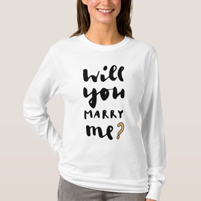 T-shirt Veux-tu m'épouser (Devant)