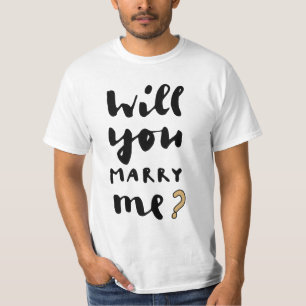T-shirt Veux-tu m'épouser en costume de bébé ?