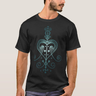 T-shirt Veve Erzulie Voodoo Déesse de l'Amour Sorcellerie
