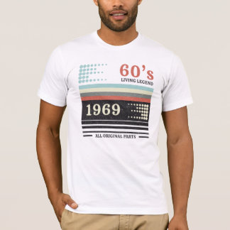 T-shirt Vhs Cassete 1969 Limited Edition | Cadeau d'annive