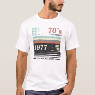 T-shirt Vhs Cassete 1977 Limited Edition Cadeau d'annive