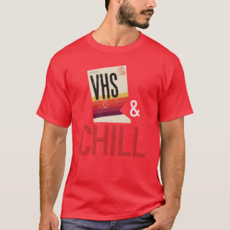 T-shirt VHS et Chill École Rétro