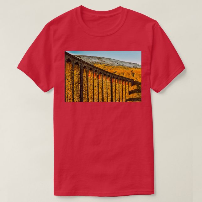 T-shirt Viaduc de la Tête de Ribblehead et Whernside (Design devant)