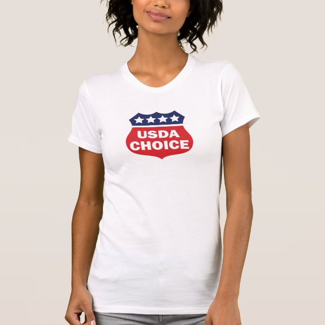 T-shirt Viande bien choisie supérieure de l'USDA (Devant)