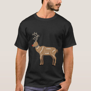 T-shirt Viande de renne pour Noël