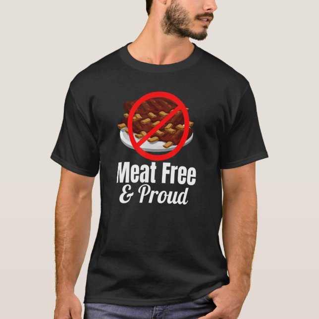 T-shirt Viande Libre et côtes fières Viande rouge Croisée (Devant)