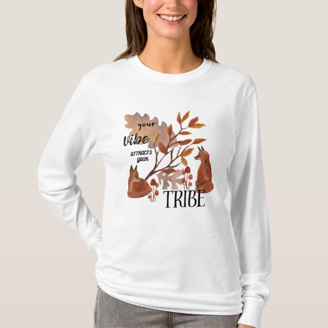 T-shirt Vibe de l'esprit du renard boisé (Devant)
