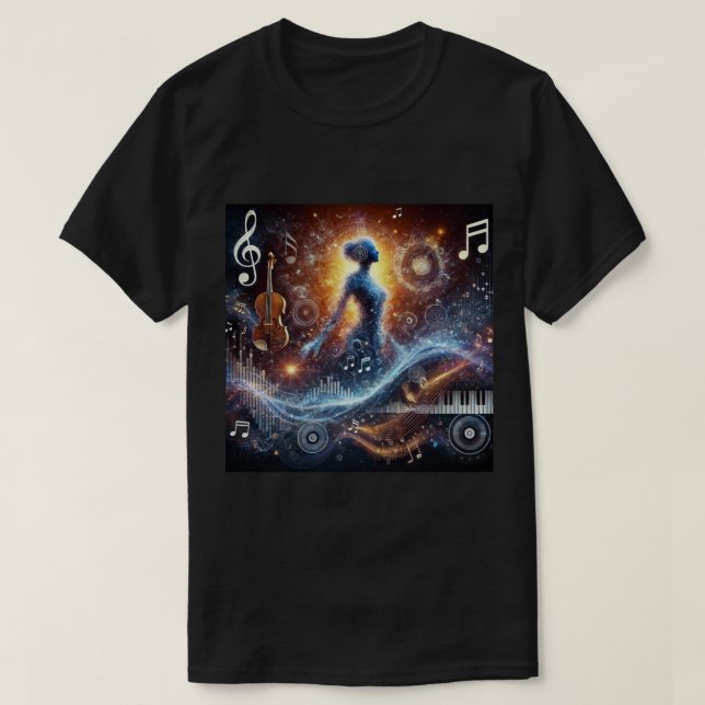 T-shirt Vibe de musique (Design devant)