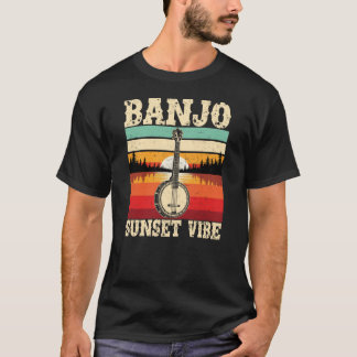 T-shirt Vibe du coucher de soleil Banjo