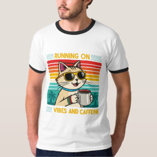 T-shirt Vibes à café rétro - Adulte à caféine Hommes