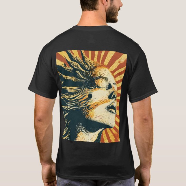 T-shirt Vibes Baisées Au Soleil" "Chasing Sunsets" "Flair  (Dos)