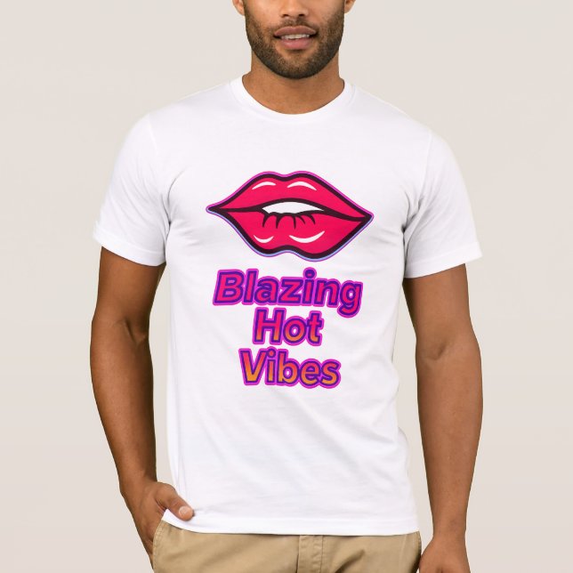 T-shirt Vibes chaudes Blade Bella+Canvas Jersey Manches co (Devant)