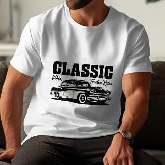 T-shirt Vibes Classiques, Balades Sans Temps Vintage, Esth