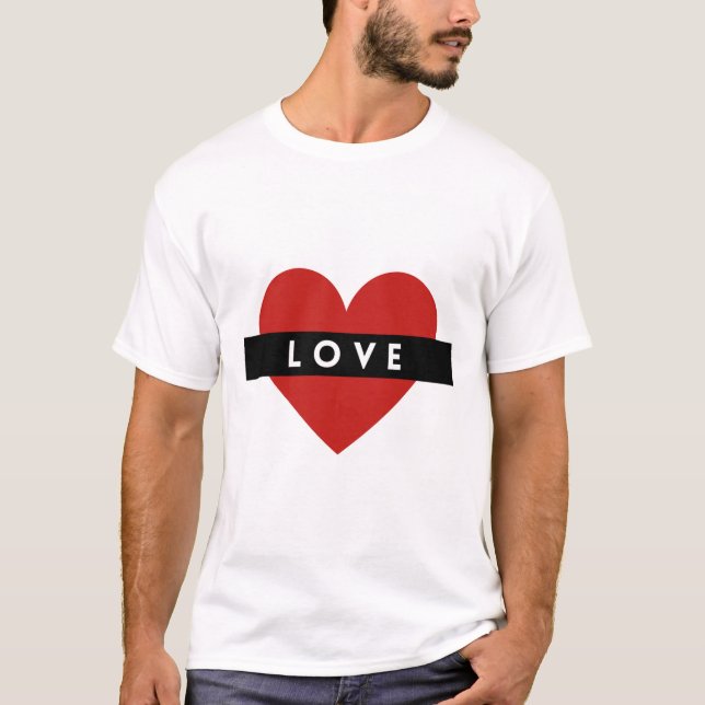 T-shirt Vibes d'amour uniquement (Devant)