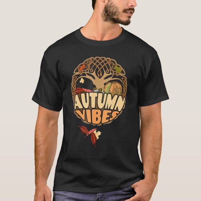 T-shirt Vibes d'automne (Devant)