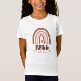 T-Shirt Vibes d'automne arc-en-ciel