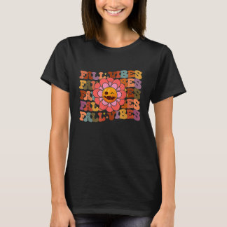 T-shirt Vibes d'automne Boho Super Arc-en-ciel d'automne C