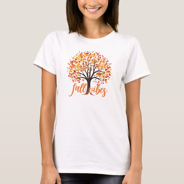 T-shirt Vibes d'automne - Cosy Fall Tree (Devant)