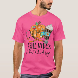 T-shirt Vibes D'Automne Et Citrouille De Cna Life Leopard