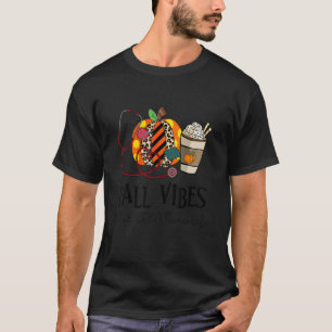 T-shirt Vibes d'automne et que CRNA Infirmière Léopard de 