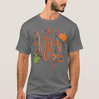 T-shirt Vibes d'automne mignonnes Graphisme femmes