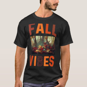 T-shirt Vibes d'automne Retro Citrouille épice d'automne C