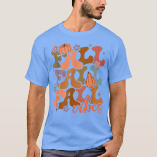 T-shirt Vibes d'automne Retro Super Citrouille Citrouille