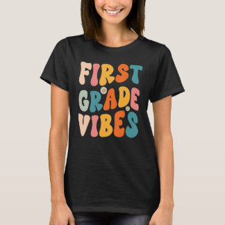 T-shirt Vibes de 1ère année Équipe Rétro 1er jour de